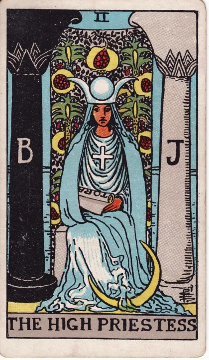 Carta A Sacerdotisa, do tarô Rider-Waite